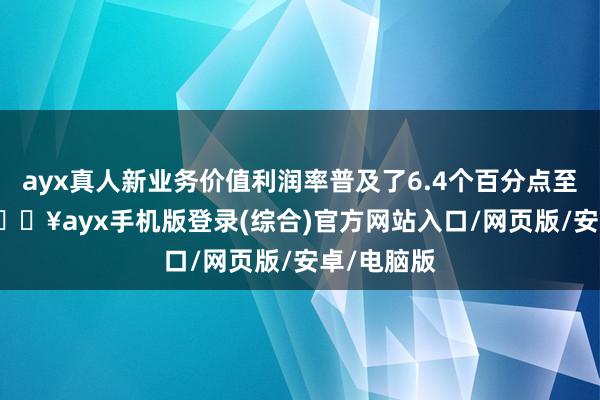 ayx真人新业务价值利润率普及了6.4个百分点至56.1%-🔥ayx手机版登录(综合)官方网站入口/网页版/安卓/电脑版